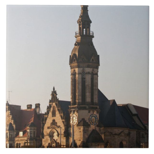 Reformerta kyrkan Leipzig, Tyskland Kakelplatta (Framsidan)