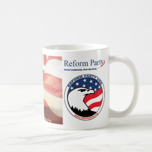 Reformpartybaner för den Facebook muggen Kaffemugg