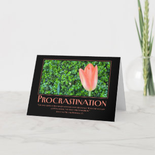 Reframning Procrastination - Motivering Tack Kort