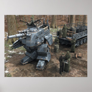 Refueling Bipedal Panzer Poster