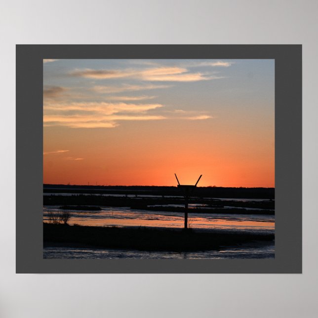 Refuge Waterscape Sunset Poster (Framsidan)