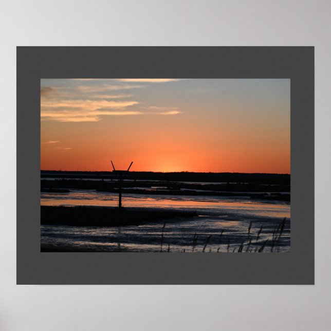 Refuge Waterscape Sunset Poster (Framsidan)