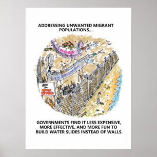 Refugee Vatten Slides Gloss poster