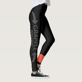 #RefugeeJitsu rankade spats (Black Bälte) Leggings