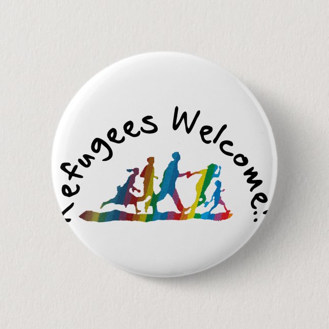 Refugees Welcome Knapp (Framsida)