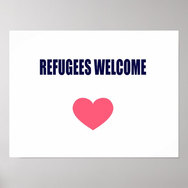 Refugees Welcome Poster (Framsidan)