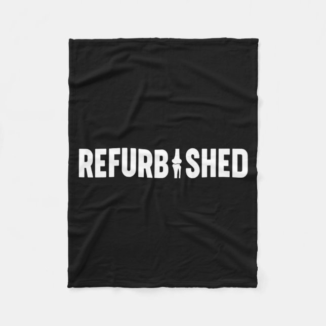 Refurbished New Knee Replacement Funny Knee Surger Fleecefilt (Framsidan)