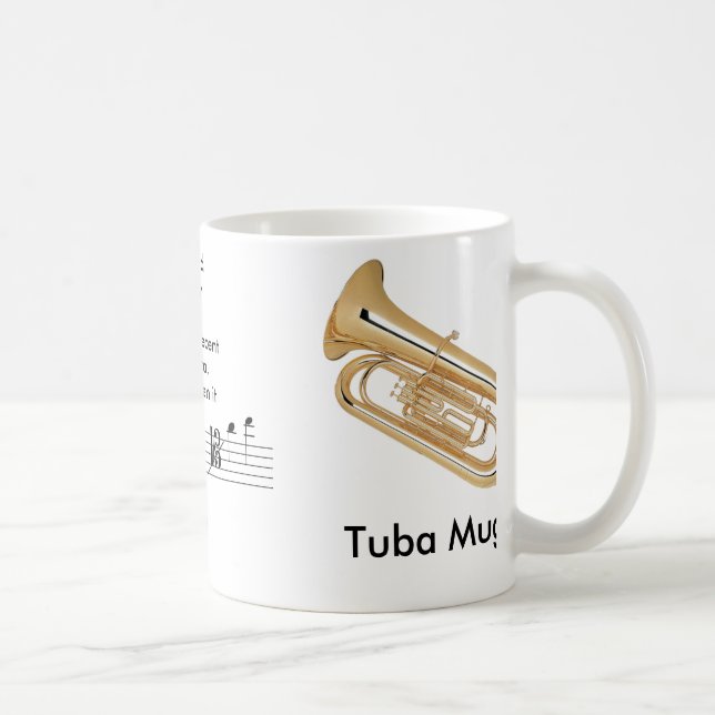 Reg. (11 uns.) Tubamugg för musiker! Kaffemugg (Höger)