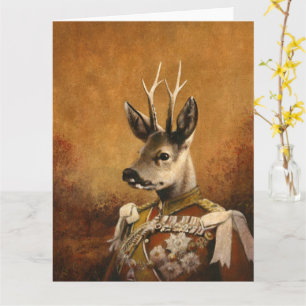 Rega Roe Hjort Hälsning Card Kort