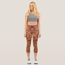 Regal Activewear: Gylden Röd Ornate Mara Trumpet 