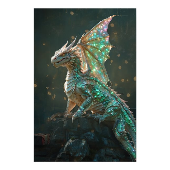 *~* Regal AP88 Fantasy Dragon Wall Art 32 Fototryck (Framsidan)