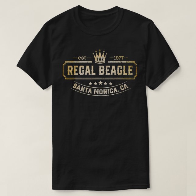 Regal Beagle Funny Beagle T Shirt (Design framsida)
