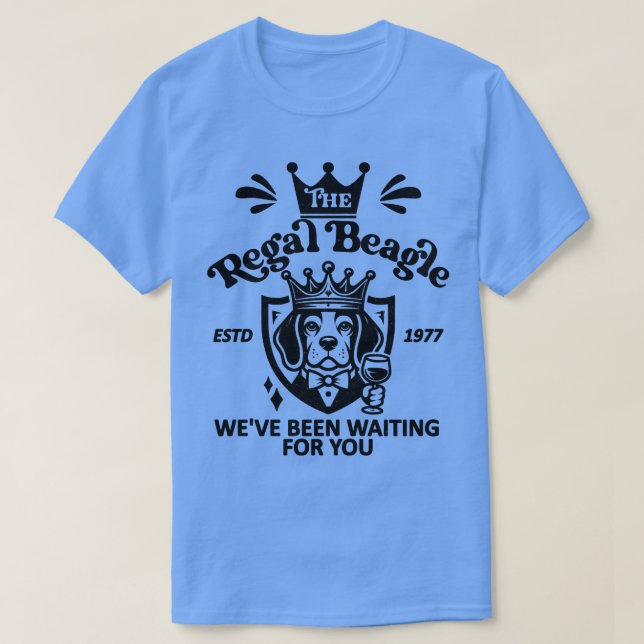 Regal Beagle Weve väntade på dig 19 ESTD T Shirt (Design framsida)