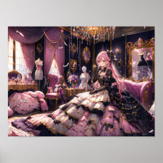 Regal Beauty i Ro House girl in lavish gown Poster