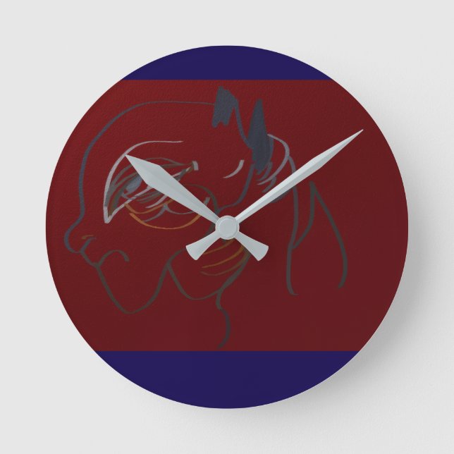 Regal Bird  Rund Klocka (Framsida)