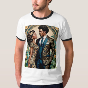 Regal Black par Ornate Mode Tshirt T Shirt