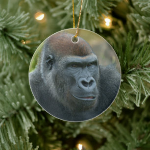 Regal Blackback Gorilla Julgransprydnad Keramik