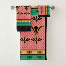 Regal Blommigt Lily Bath Towel Set