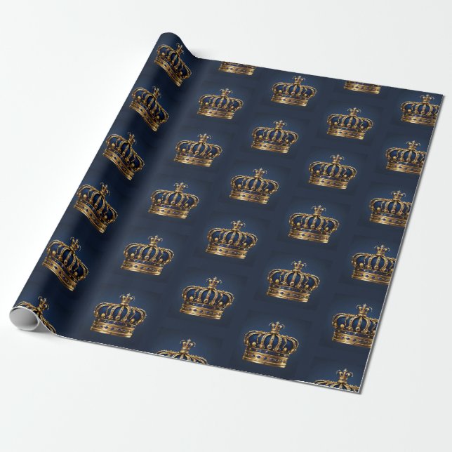 Regal Blue Krona Series Presentpapper (Utrullad)