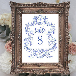 Regal Blue | Vintage Baroque Ram Bordsnummer