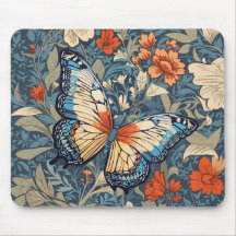 Regal Butterfly Amidst William Morris Blommigt