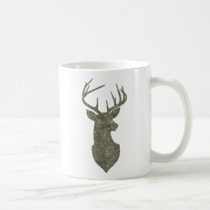 Regal Camouflage Hjort Silhouette Buck Trophy Kaffemugg