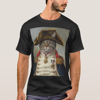 "Regal Cat in Military Uniform T-Shirt