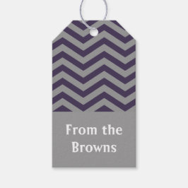 Regal Chevron Gift Märkres Presentetikett