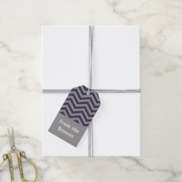 Regal Chevron Gift Märkres Presentetikett