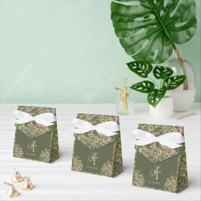Regal Dörrar Elegant Blommig Bröllop Presentaskar (Multipel)