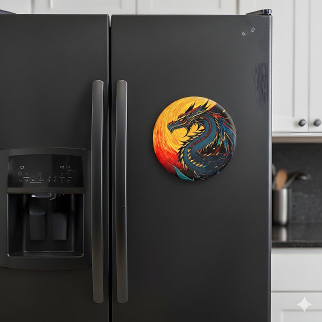 Regal Dragon Moonlight Magnet (Skapare uppladdad)