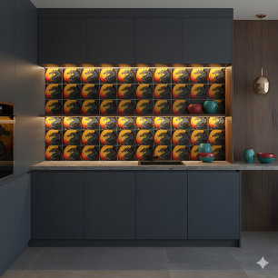 Regal Dragon under hela den månatliga keramiska pl Kakelplatta