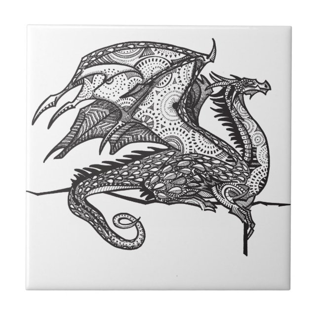 Regal drake kakelplatta (Framsidan)