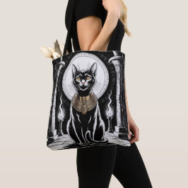 Regal Egyptian Black Cat Art Tygkasse