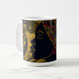 Regal Elegance: African American Queen Kaffemugg