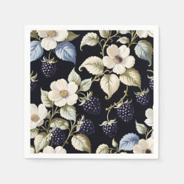 Regal Elegance Blackberry & Blooms Pappersservett