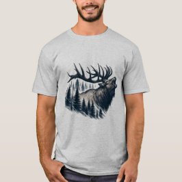 Regal Elk, Majestic Wildlife T Shirt