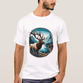 Regal Elk, Majestic Wildlife T Shirt