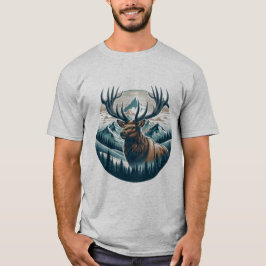 Regal Elk, Majestic Wildlife T Shirt