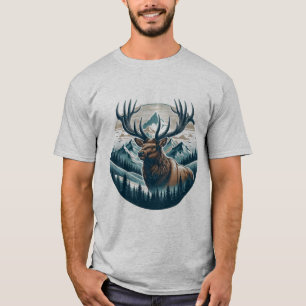 Regal Elk, Majestic Wildlife T Shirt