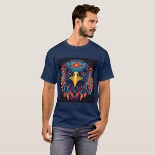 "Regal Gaze; Eagle Ansikte Skriv ut T Shirt