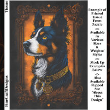 Regal Gräns Collie, Ornate Ram EF3L Decoupage