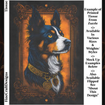 Regal Gräns Collie, Ornate Ram EF3R Decoupage