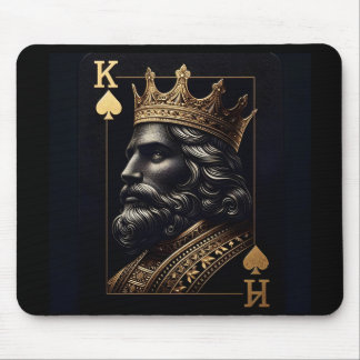 Regal Guld Kung i spaderna Mouse Pad - Snyggt Desk Musmatta
