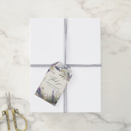 Regal Guld Lavender Bröllop Tack Gift Märkres Presentetikett