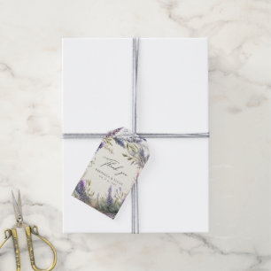 Regal Guld Lavender Bröllop Tack Gift Märkres Presentetikett