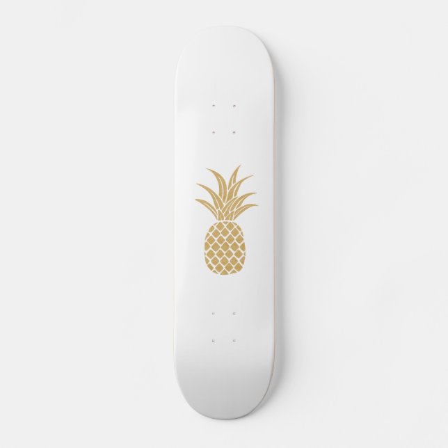 Regal Guld Pineapple Skateboard Bräda 21,5 Cm (Framsida)
