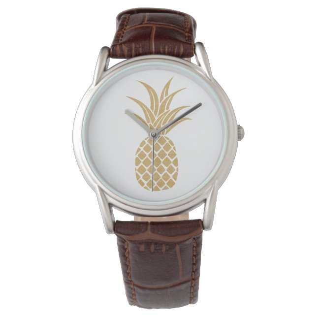 Regal Guld Pineapple Watch Armbandsur (Framsida)