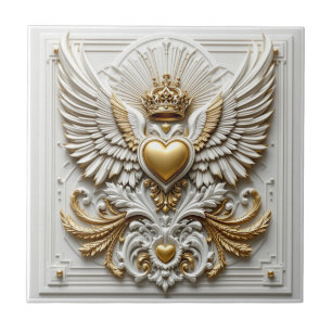 Regal Heart och Eagle Kakelplatta