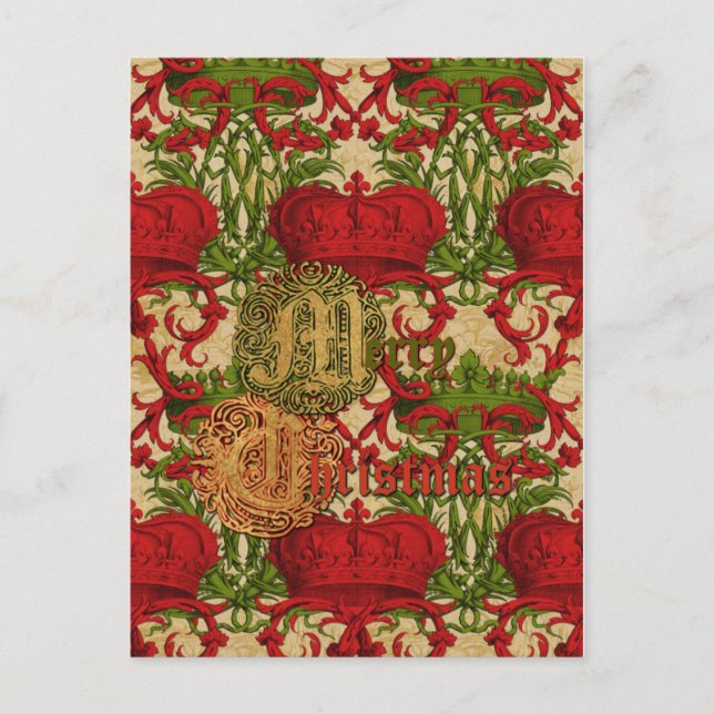 Regal julhälsningar helg vykort (Framsida)